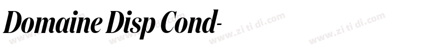 Domaine Disp Cond字体转换 Domaine Disp Cond字体转换